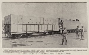 Un train blindé envoyé de Durban au front - Joseph Nash